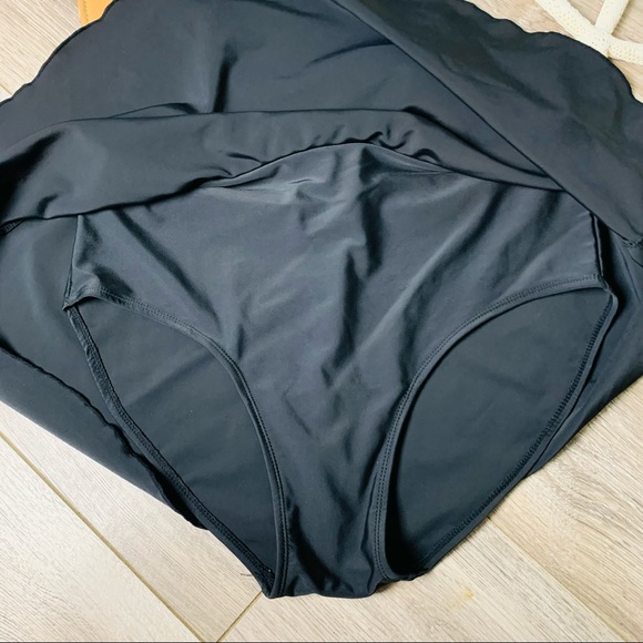 Shores Shapes black bathing suit skirt bottoms only size 12 modest - Picture 13 of 16